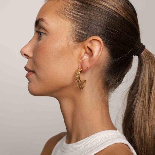 Souvenirs de pomme Dulce Chain Gold Mix Hoops