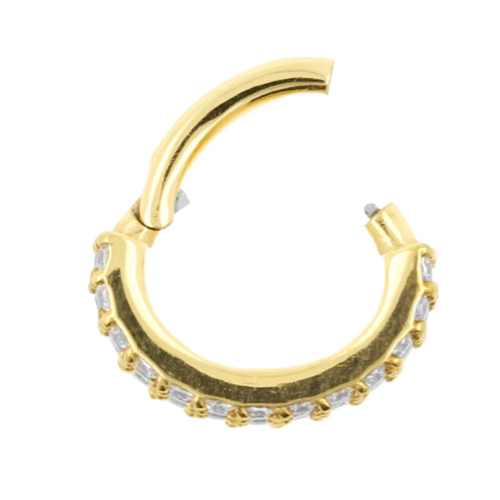 14 Carat Gold Triple Ring Threadless