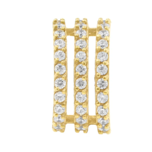 14 Carat Gold Triple Ring Threadless