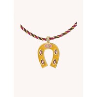 NECKLACE - ORANGE MINI HORSESHOE