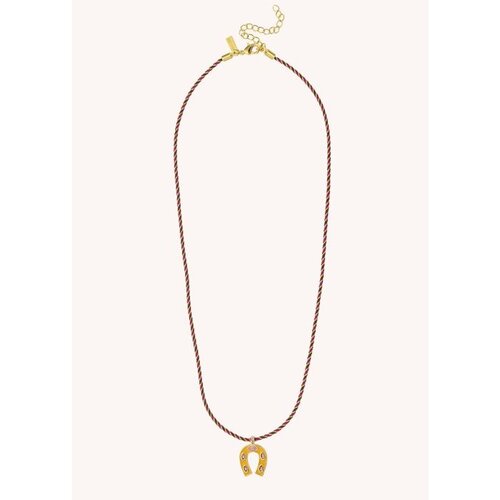 Mya Bay NECKLACE - ORANGE MINI HORSESHOE