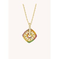 NECKLACE - RAINBOW SQUARE
