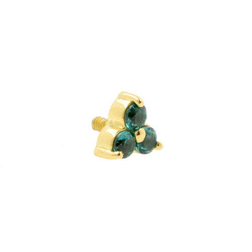 18K Golden Gem Trinity Dark Afghan Tourmaline