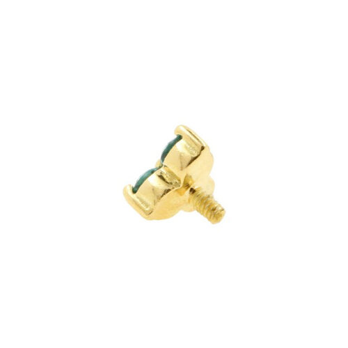 18K Golden Gem Trinity Dark Afghan Tourmaline