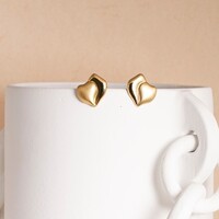 Rosa gold short earrings