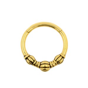 Surgical Steel Vintage Style Ring – Gold