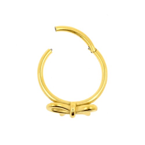 Nickel-Free Steel Conch Clicker – Bow Gold