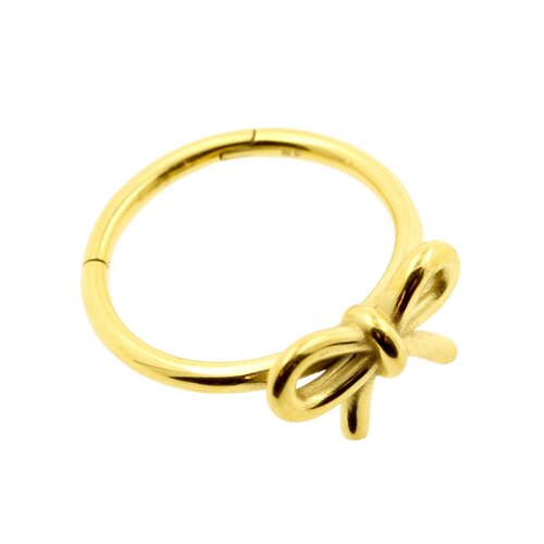 Nickel-Free Steel Conch Clicker – Bow Gold