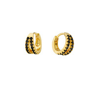 BOUCLES D'OREILLES - BLACK DOUBLE DEHLI