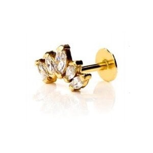 Piercing 18Kt with Cubic Zirconia Piercing 18Kt with Cubic Zirconia