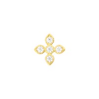 18 Karat Gold Zirconia Vintage Cross