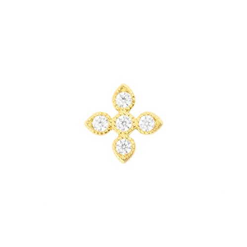 18 Karat Gold Zirconia Vintage Cross 18 Karat Gold Zirconia Vintage Cross