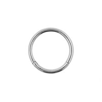 Surgical Steel Click Ring Silver 5 mm