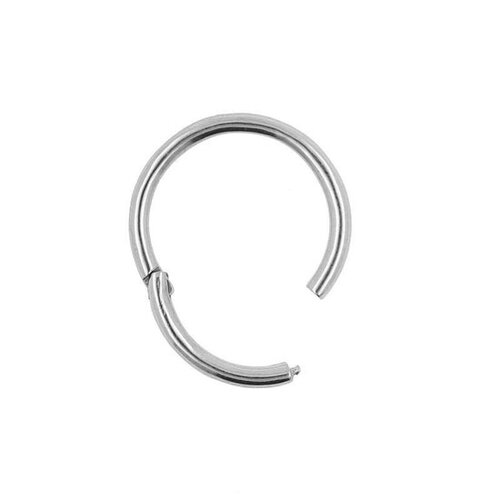 Surgical Steel Click Ring Silver 8 mm Surgical Steel Click Ring Silver 8 mm