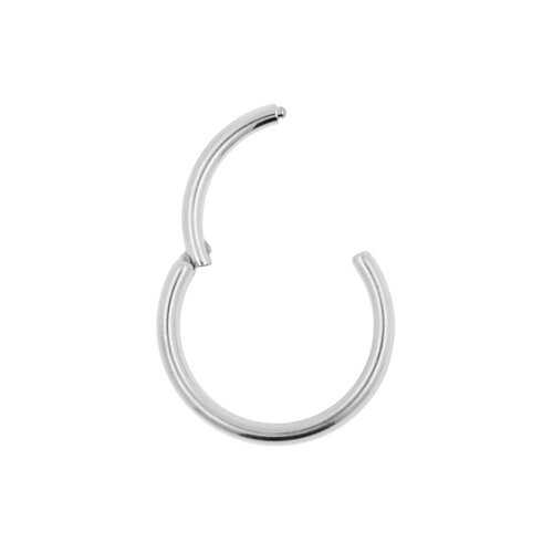 Titanium Double Click Ring Silver 8 mm Titanium Double Click Ring Silver 8 mm