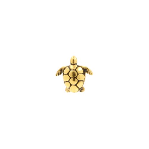Surgical Steel Turtle Top - Gold Surgical Steel Turtle Top - Gold