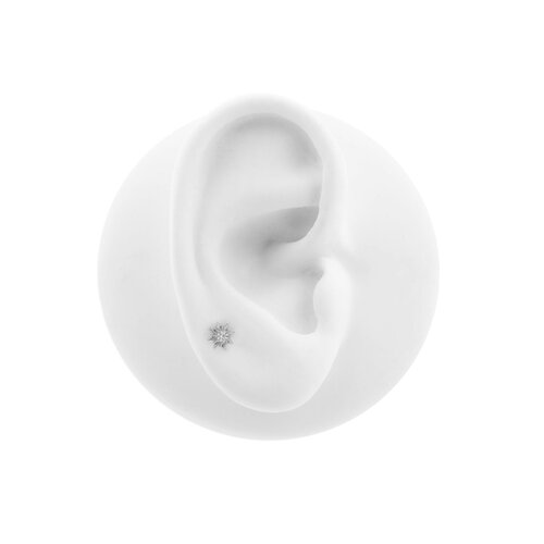 Surgical Steel Sun Top - Silver Surgical Steel Sun Top - Silver