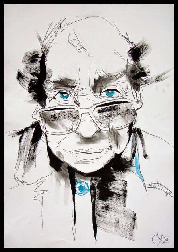 Faces on Paper mixed material