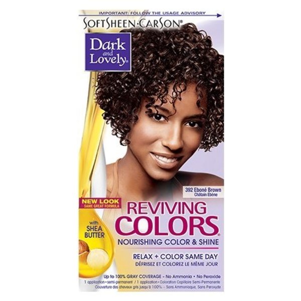 Dark and Lovely® Dark & Lovely - Haarkleur - Geeft rijke ebbenhoutbruine tint - Ammoniakvrij en mild voor haar - Voegt glans toe en camoufleert grijs