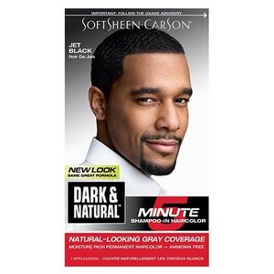 Dark and Natural Permanent Men's Hair Color Jet Black
