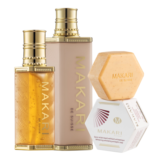 Makari Makari - 100% Hydrochinonvrije Huidverzorgingsset - Helpt Melasma En Acne-littekens Te Verminderen - Verbetert De Huidtextuur En Zorgt Voor Een Egale