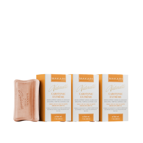 Makari Makari - Set van drie olieregulerende zepen - Reinigt de huid diep en verwijdert onzuiverheden - Helpt bij het behandelen van acne