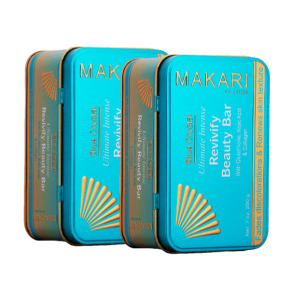 Makari Makari BLUE CRYSTAL REVIVIFY BEAUTY BAR SOAP DUO