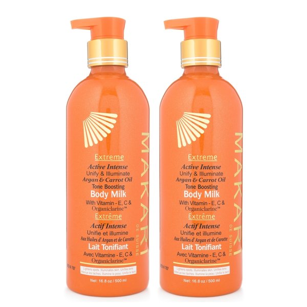 Makari Makari EXTREME ACTIVE INTENSE TONE BOOSTING BODY MILK DUO