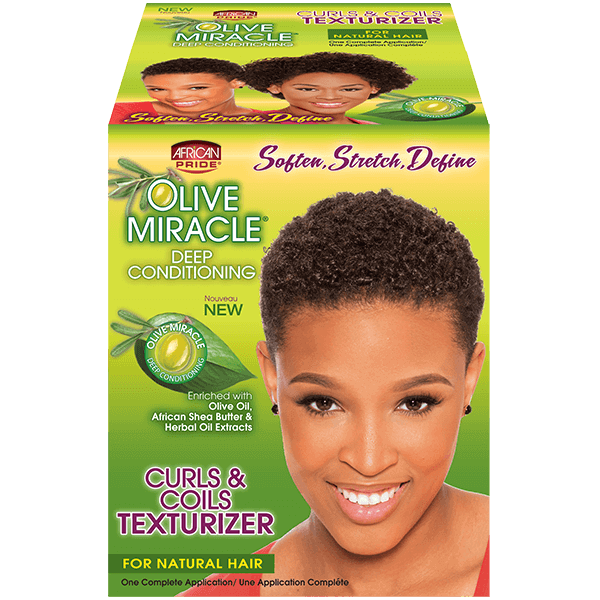 African Pride African Pride - Texturizer kit – Verzacht en definieert krullen – Hydrateert met olijfolie en sheaboter – Vermindert breuk en versterkt haar – 1 toepassing