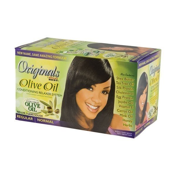 Africa's Best Africa's Best - Relaxer Kit - Ontspant het haar mild en effectief - Verrijkt met olijfolie voor intens herstel - 1 kit