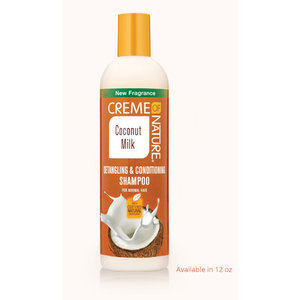 Creme of Nature Detangling & Conditioning Shampoo Certified Natural Coconut Milk - 12oz.