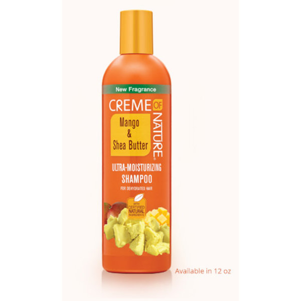 Creme of Nature Creme of Nature - Shampoo – Reinigt mild zonder uit te drogen – Hydrateert diep met mango en sheaboter – Maakt haar zacht en veerkrachtig – 12oz