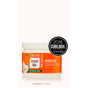 Creme of Nature Hydrating Curling Cream  Certified Natural Coconut Milk - 11.5oz.