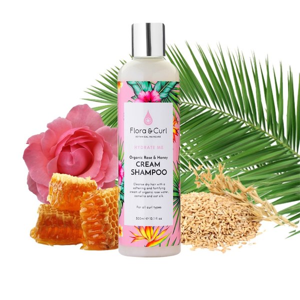 Flora & Curl Flora & Curl - Shampoo - Hydrateert en voedt droog haar - Versterkt en vermindert haarbreuk - 300ml