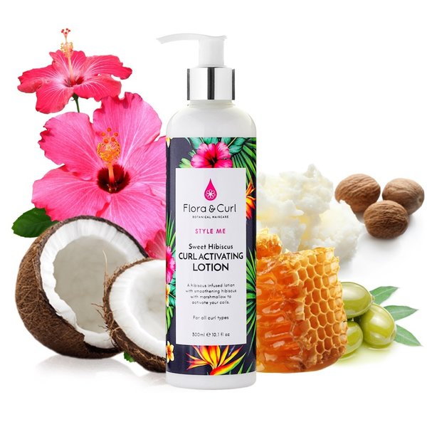 Flora & Curl Flora & Curl - Krulactiverende lotion - Definieert en versterkt krullen - Geeft een zachte hold en glans - Hydrateert zonder te verzwaren - 300ml