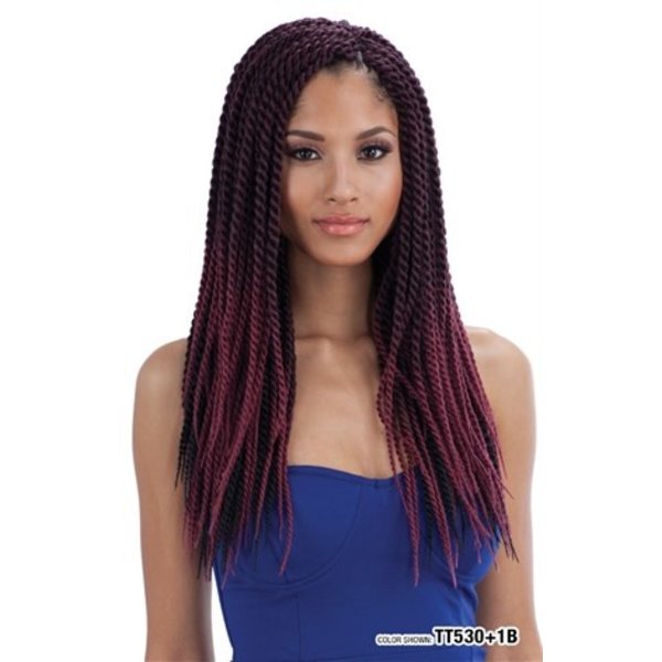 FreeTress FreeTress - Senegalese Twist - Creeert een vollere, dikkere twist-look - Langdurige resultaten zonder breken