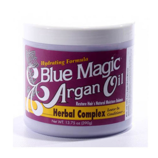 Blue Magic Blue Magic - Leave-in conditioner - Herstelt en hydrateert droog, beschadigd haar - Bevat arganolie en kruidenextracten - 340g