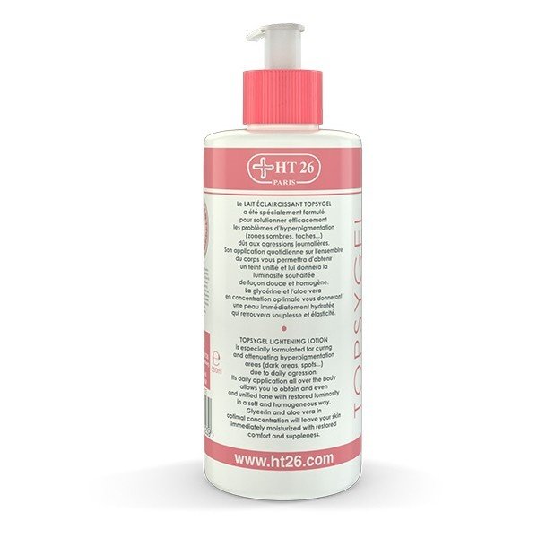 HT26 HT26 - Speciale hyperpigmentatie lotion - Bevat amandelolie, glycerine en aloë vera - Verzorgt en voedt de huid - 500ml