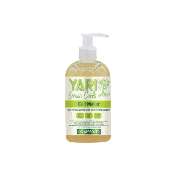 Yari Green Curls Yari Green Curls - Krulgel – Definieert en fixeert krullen – Hydrateert zonder te verzwaren – Vermindert pluis en kroezen – 384ml
