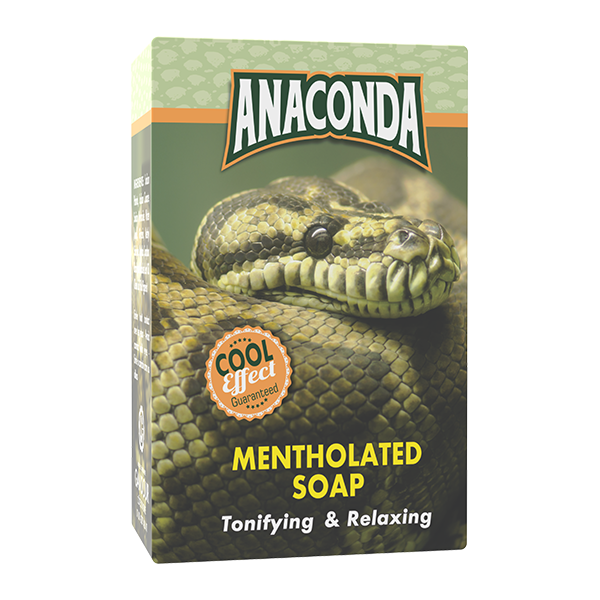 Anaconda Anaconda - Menthol zeep – Verlicht spierpijn en ontstekingen – Geeft intens verkoelend effect – Ideaal na fysieke inspanning – 190g