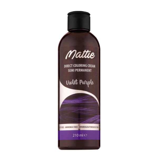 Mattie Mattie - Haarkleur - Geeft levendig violetpaars - Ammoniakvrij en diervriendelijk - Zorgt voor glans en herstel - 210ml