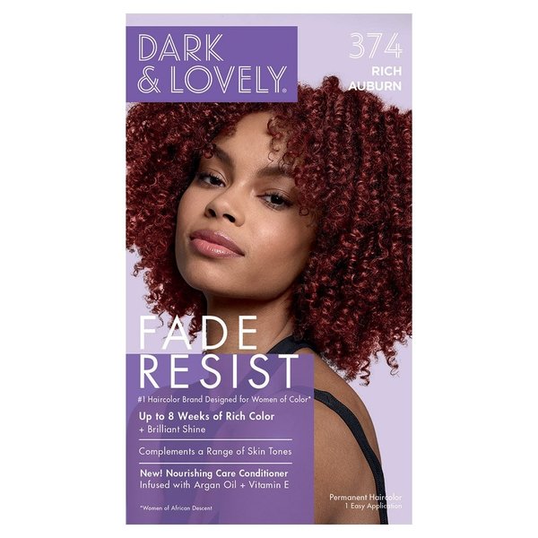 Dark and Lovely® Dark and Lovely¨ - Haarkleur - 8 weken lang levendige kleur - Effectieve grijsdekking - RICH AUBURN (374)
