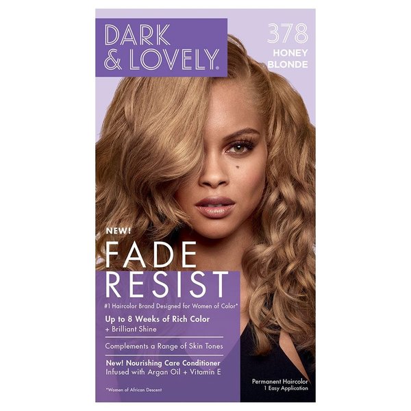 Dark and Lovely® Dark and Lovely - Haarkleuring - Blijft tot 8 weken stralend en fris - Voorkomt uitdroging - Honey Blonde (378)
