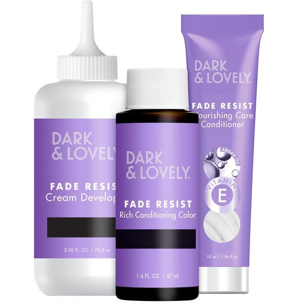 Dark and Lovely® Dark and Lovely® - Haarverf hazelnoot – Tot 8 weken kleurvast – Dekt grijs haar volledig – Voedt en geeft glans – 1 toepassing