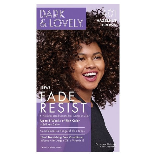 Dark and Lovely® Dark and Lovely® - Haarverf hazelnoot – Tot 8 weken kleurvast – Dekt grijs haar volledig – Voedt en geeft glans – 1 toepassing