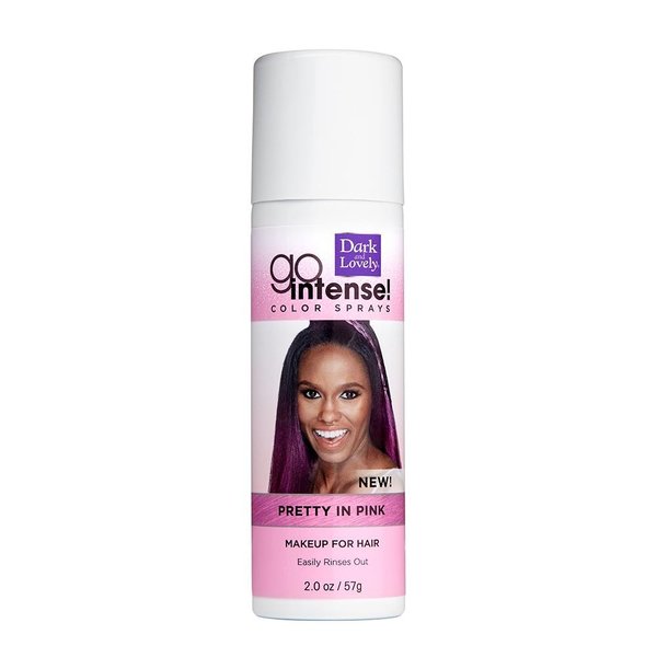 Dark & Lovely Go Intense Temporary Hair Color Spray - Pretty in Pink (57g)  - A&F Cosmetics