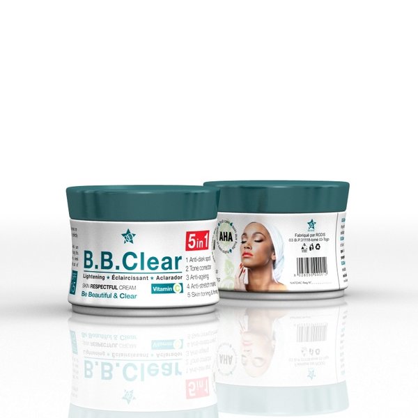 B.B. Clear B.B. Clear - Verhelderende creme - Vermindert donkere vlekken en hyperpigmentatie - Hydrateert en voedt de huid intensief - 320ml