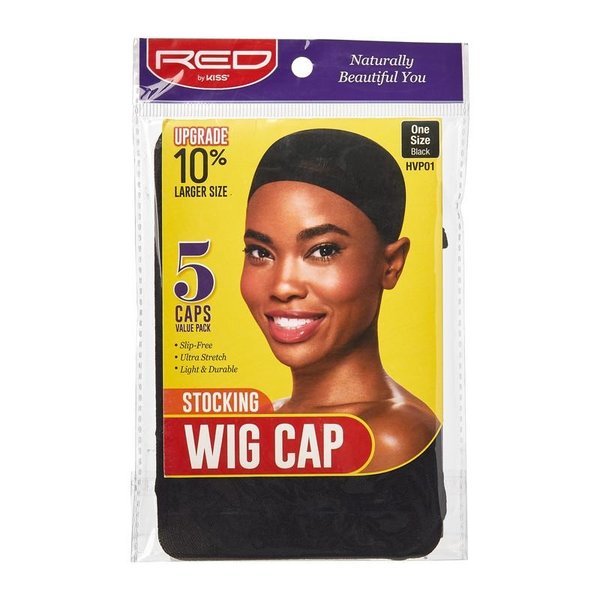 Red by Kiss Stocking Wig Cap (5 PCS black)