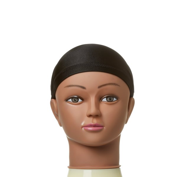 Red by Kiss Red by Kiss - Haarkap jumbo zwart – Extra groot voor dik en lang haar – Voorkomt pluizen en haarbreuk – Comfortabel en ademend – 1 stuk