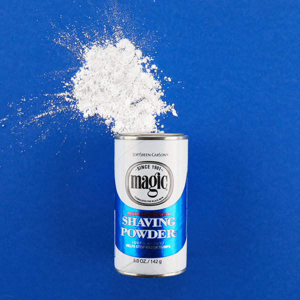 Magic Shave Magic Regular Strength Razorless Shaving Powder (Blue)
